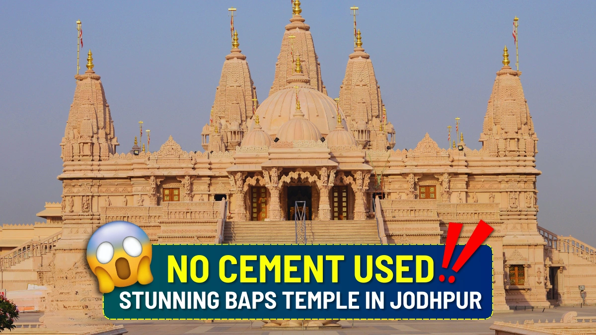 No Cement Used! Stunning BAPS Temple in Jodhpur