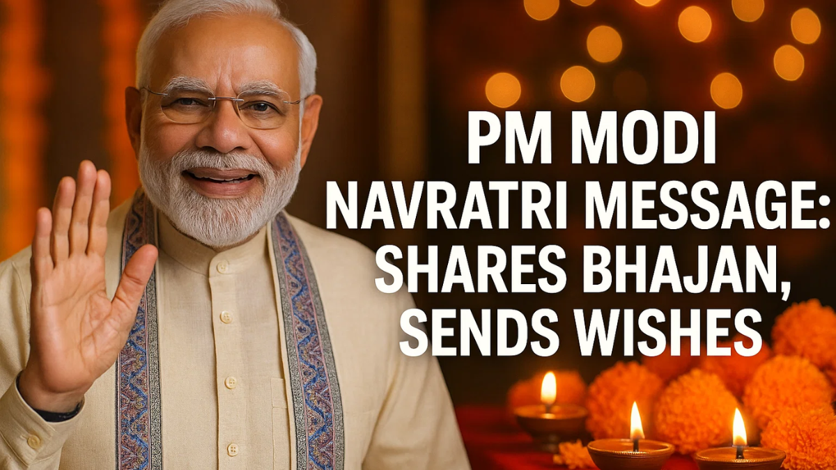PM Modi Navratri Message_ Shares Bhajan, Sends Wishes
