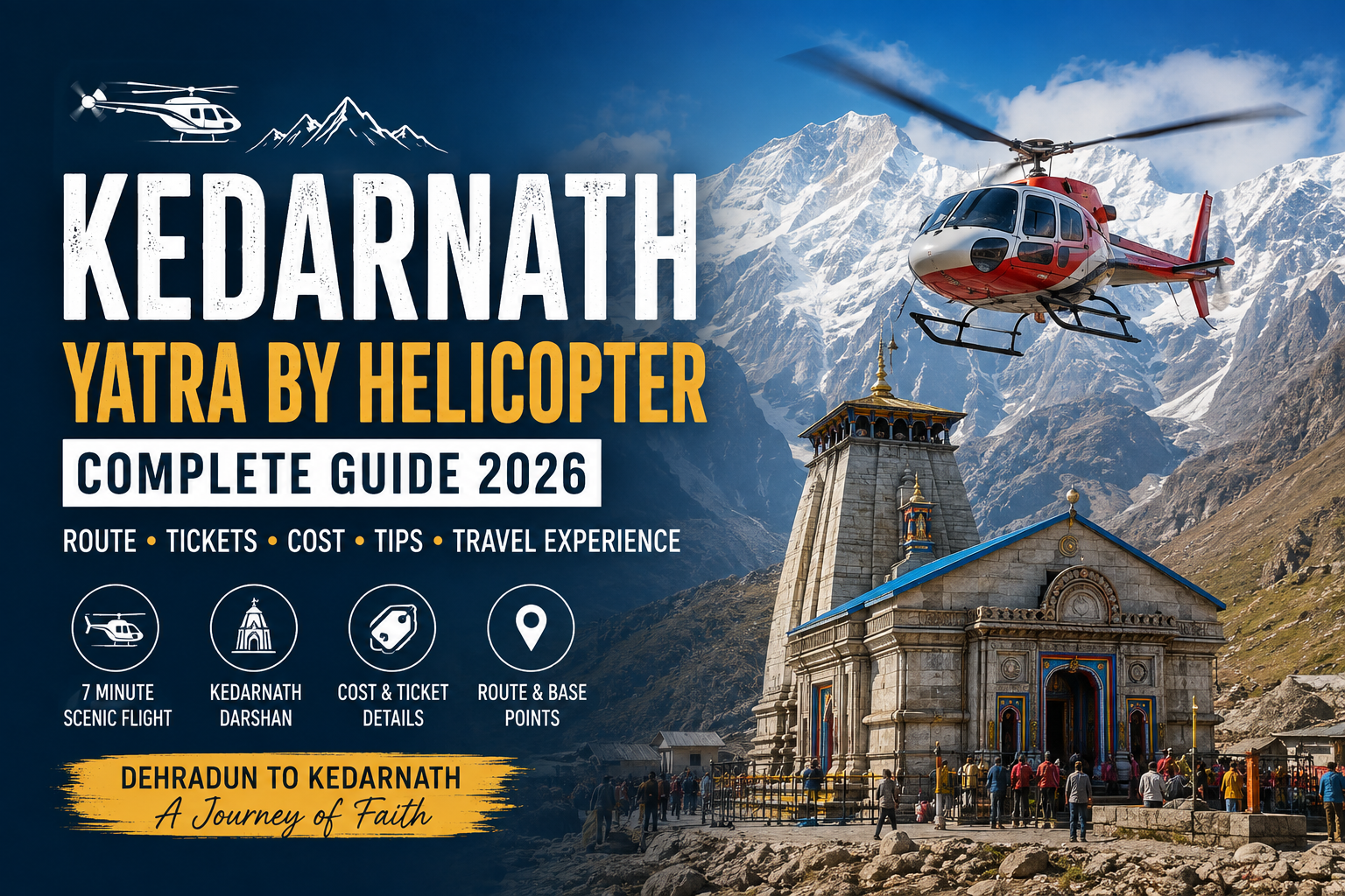 Kedarnath yatra by helicopter
